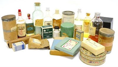 Lot 45 - Various Medical Related Items including a few glass items, various linaments, aromatic bottles...