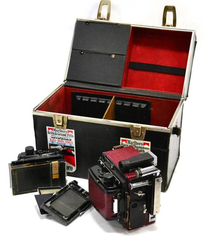 Lot 116 - Graflex Speed Graphic Camera no.702163, with Schneider-Kreuznach Technika Xenar f3.5, 105mm...
