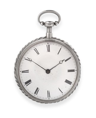 Lot 135 - A Continental Quarter Repeating Pocket Watch, circa 1830, cylinder movement with scroll...