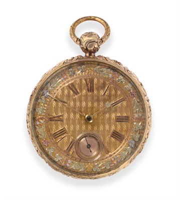 Lot 138 - An 18ct Gold Pocket Watch, signed M.I.Tobias & Co, Liverpool, circa 1820, gilt fusee lever movement