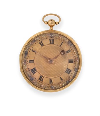 Lot 142 - A Swiss Open Faced Verge Pocket Watch, signed Vacheron & Constantin, Geneve, No.8203, circa...
