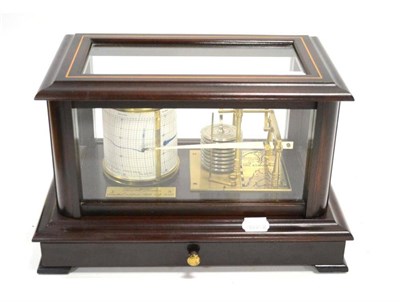 Lot 14 - Russell (London) Barograph, Limited Edition 1982 with nine section vacuum and illustration of...