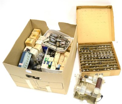 Lot 46 - Radio Valves a collection of numerous types (mostly small) including ZM1175, PCF801, CV2218,...