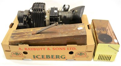 Lot 52 - Various Scientific Instruments including a Casella Barograph, Bellingham & Stanley Spectroscope...