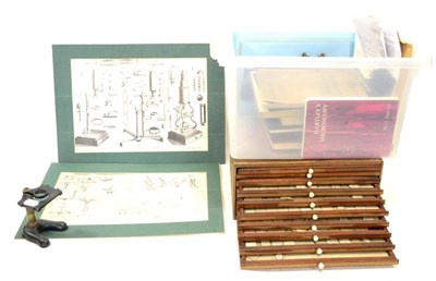 Lot 98 - A Collection Of Late 19th Century Prepare Microscope Slides including many Diatoms contained in ten