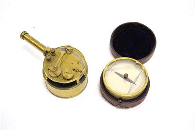Lot 129 - Job & Co (Cannon St., London) Brass Pocket Sextant with Vernier scale 3";, 7.5cm diameter...