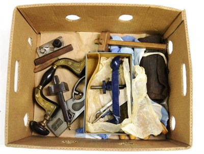 Lot 162 - A Collection of Woodworking Tools, including a James Howarth Paragon Brace, a boxed Record...