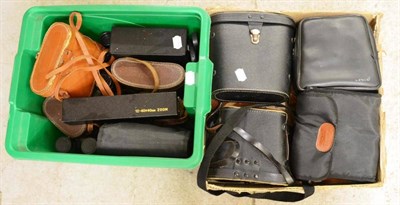 Lot 200 - Binoculars a collection of assorted models including Zenith 10x50, Hallina Discovery 20x50,...