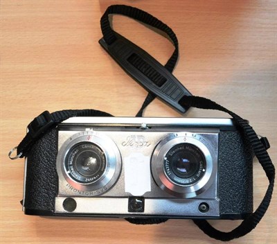 Lot 212 - Iloca Stereograms 3D Stereo Camera with twin Steinheit Munchen Cassarit f2.8, 35mm lenses