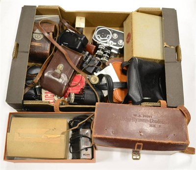 Lot 257 - Various Cameras And Accessories Rolleiflex Original (1930's) in leather case (Fair to Good, showing