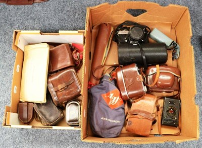 Lot 268 - Various Cameras including Voigtlander Vito CLR  Kodak Vest Pocket, Kodak Pront LK, Minolta XD7...