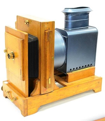 Lot 305 - Horizontal Enlarger With Aldis Uno Astigmatic Lens f7.7, 7.5"; with quarter plate slide and...