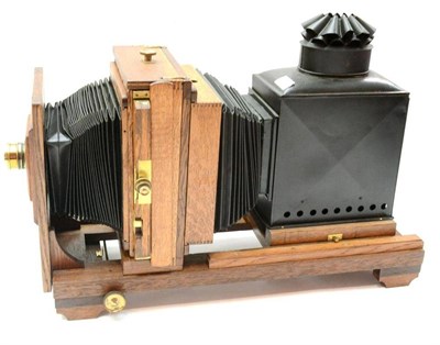 Lot 320 - Midland Camera Company (Thornton-Pickard) Magic Lantern No.6 with brass lens and fittings and...