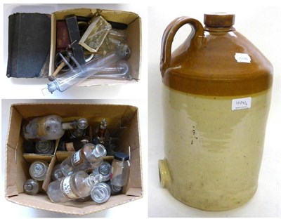 Lot 1004 - Apothecary Glassware: A Collection of Storage Bottles And Others including chemical storage jars, a