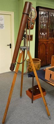Lot 1028 - Broadhurst Clarkson & Co. Ltd, London 3"; Refracting Telescope brass with leather covered...
