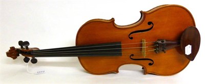 Lot 1077 - A 20th Century French Viola, labelled 'Instruments De Solistes, Charles Bailly, 1941, No 8182',...