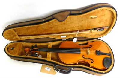 Lot 1080 - A 20th Century Romanian Viola, labelled 'Made in the Workshops of Andreas Zeller Romania For...