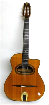 Lot 1081 - A CSL ";Gypsy"; Maccaferri Style Guitar, circa 1970s, with spruce top, laminated rosewood back...