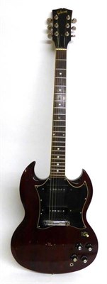 Lot 1085 - A Gibson SG Special circa 1970, serial number 907433, with replaced Grover tuners, two soap bar P90