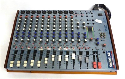Lot 1095 - A Sound Lab PA Mixer, with fourteen channels, four band equaliser etc
