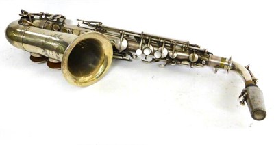 Lot 1117 - A John Grey & Sons, London, Silver Plated Alto Saxophone, in a fitted case