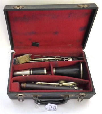 Lot 1123 - Two Cased Clarinets, one by Hawke & Sons, the other by Boosey & Hawkes