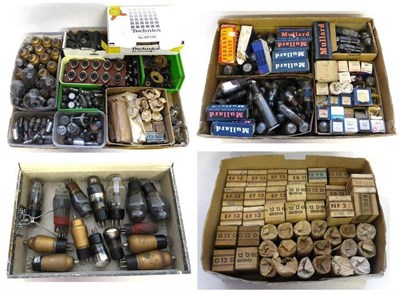 Lot 1135 - Radio Valves a collection of over 150 assorted valves including 8xEF13, 3xRG12D, 2xRFG5, 7xMullards