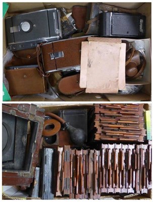 Lot 1136 - A Large Collection of Cameras and Accessories, including three boxes of manuals and booklets,...