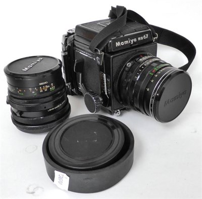 Lot 1139 - A Mamiya RB 67 Professional Medium Format SLR Camera Outfit, serial number C51483, with film...