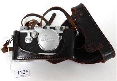 Lot 1166 - Leica IIIf Camera no.716360 with Leitz Wetzar Summicron f2, 50mm lens, in manufacturers case