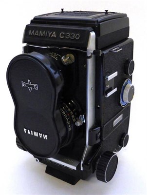 Lot 1179 - Mamiya C330 Professional Twin Lens Reflex Camera black, no D81376 with Mamiya-Sekor f3.5, 65mm lens
