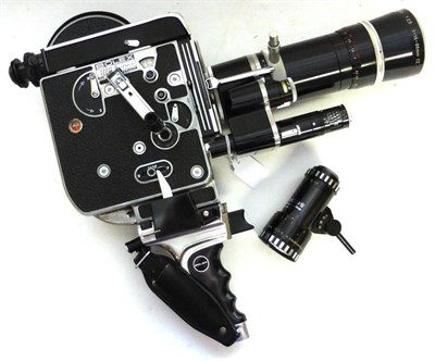 Lot 1191 - Paillard Bolex H16 Reflex Cine Camera with Kern-Paillard Vario-Switar f2.5, 18/86mm lens and...
