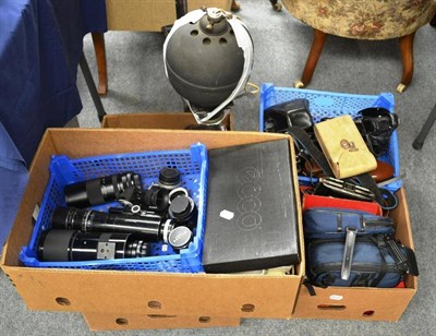 Lot 1228 - Various Manufacturers A Large Collection Of Assorted Cameras And Accessories including Agfa...