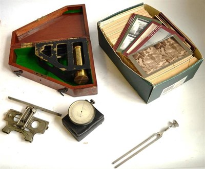 Lot 1003 - Mixed Instruments, comprising Blakesleys Improved Surveying Aneroid Barometer by P.H.Steward,...