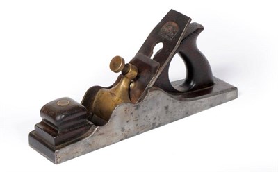 Lot 1043 - A Stewart Spiers 13 1/4 Inch Steel Panel Plane, with dovetailed sole, rosewood infill and...