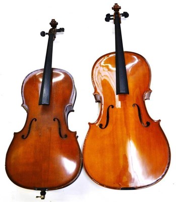 Lot 1049 - Two 20th Century Cello's - Stentor Student II and unnamed 3/4 size