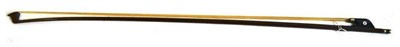 Lot 1073 - A Nickel Mounted Violin Bow, stamped Victor Fetique a Paris, the ebony frog with pearl eyes