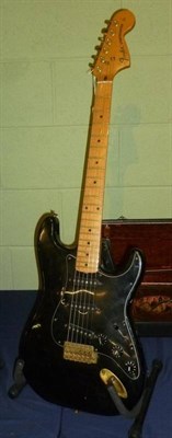 Lot 1079 - A Stratocaster Style Guitar, circa 1980, with maple neck, large headstock, three single coil...