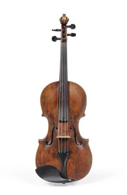 Lot 1088 - An 18th Century German Violin, no label, Klotz school, with a 358mm two piece back, ebony...