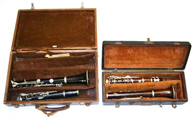 Lot 1117 - Five Musical Instruments - Selmer Console clarinet in fitted case, Windsor artists model zither...