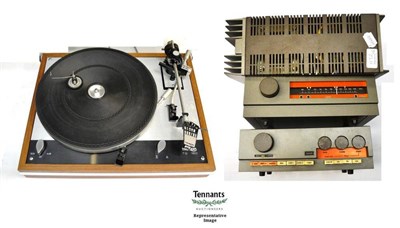 Lot 1132 - A Collection of Hi-Fi Equipment, including a Thorens TD 160 turntable, Quad 303 power...