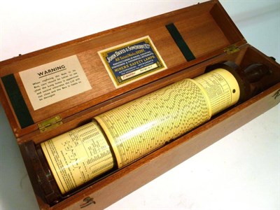 Lot 1006 - A Fuller's Spiral Slide Rule Calculator by Stanley, London, serial number 1304064, with mottled...