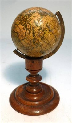 Lot 1014 - A 19th Century 2-Inch Pocket Globe on Stand - 'Newton's New and Improved Terrestrial Globe,...