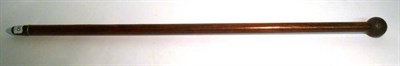 Lot 1030 - A 19th Century French Lightning Conductor, in the form of a walking stick, with globular cast...