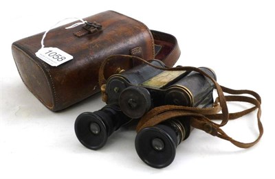 Lot 1058 - A Pair of 19th Century Ross Military Binoculars, serial number 3251, magnification x10,...