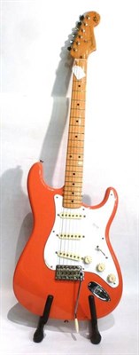 Lot 1115 - A Fender Hank Marvin Signature Model Stratocaster, made in Mexico, with one piece maple neck, three