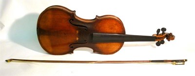 Lot 1121 - A 19th Century German Violin, copy of a Maggini, labelled 'Giovan Paolo Magini Brescia anno...