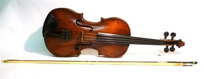 Lot 1135 - A Late 18th Century Tyrolean Violin, labelled 'Joannes Jais me fecit Bulsani in Tyrol 1793', with a