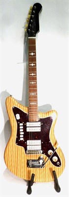 Lot 1138 - A 1960's Bartolini Electric Guitar, with black lacquered neck, rosewood fretboard, grained...