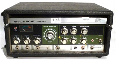 Lot 1145 - A Roland Space Echo Unit RE-201 1970's, with two microphone inputs, instrument input mode...